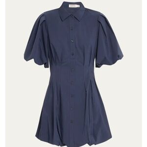 SIMKHAI
Cleo Polin Balloon-Sleeve Pleated Mini Dress